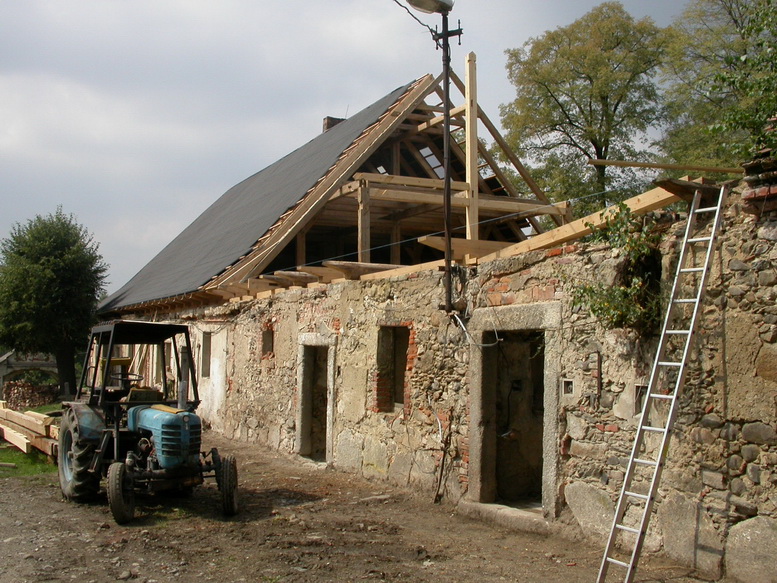 rekonstrukce střechy na starším rodinném domě